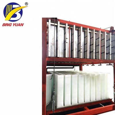 دستگاه یخ ساز بلوک R404A 2.7KW 10000KG ، دستگاه ساخت بلوک یخ 10 تن