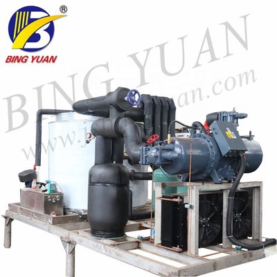 R404A 220V 3000KG دستگاه یخ ساز Flake ، دستگاه یخ Flake Water Seak