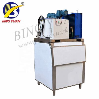 فولاد ضد زنگ 5T دستگاه یخ ساز Flake ، دستگاه یخ تجاری Flake