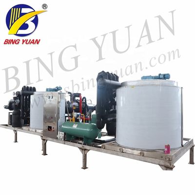 R404A 220V 3000KG دستگاه یخ ساز Flake ، دستگاه یخ Flake Water Seak
