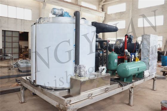 34.31KW 2200KG فولاد ضد زنگ 10 تن یخ ساز برف